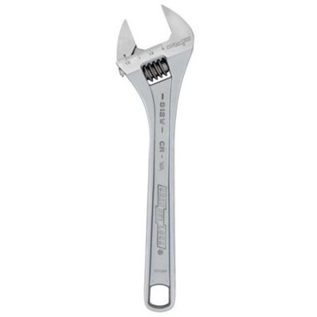 CHANNELLOCK WRENCH ADJUSTABLE 12" CHROME CL812W